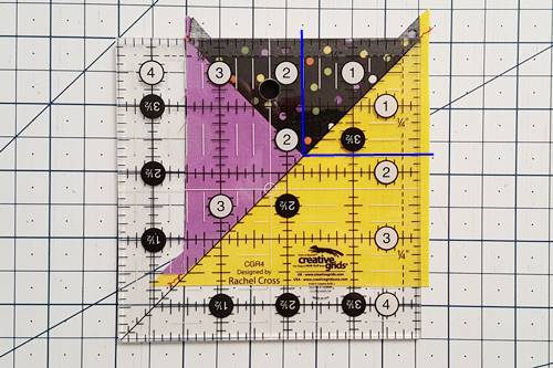 Split Quarter Square Triangles, or Mirror Image QSTs, Tutorial