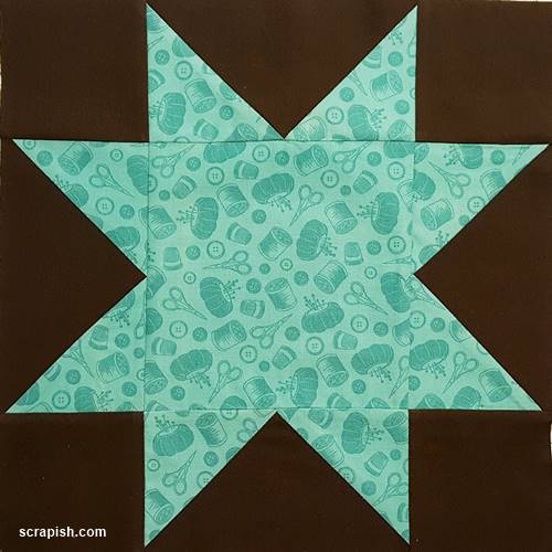 Star Quilt Block Pattern Tutorial 12 Inch 